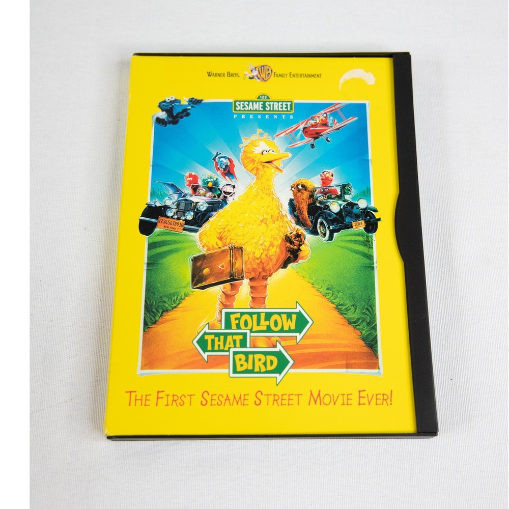 Warner Bros Follow That Bird DVD Kids Excellent Sesame Street Movie kidcore